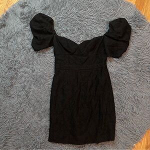 Free People Fame and Partners Womens Mini Black Dress Size 4